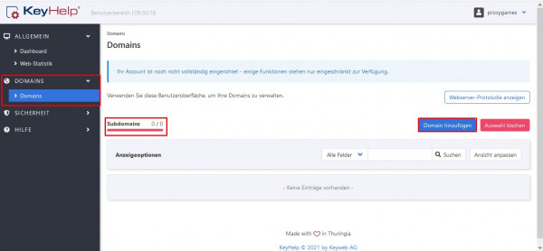 KeyHelp - Subdomains können trotzdem hinzugefügt werden (2).jpg