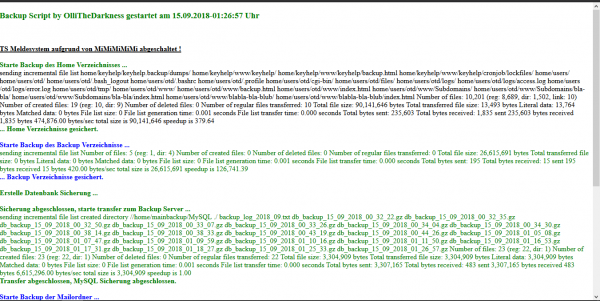 Screenshot mit -v Parameter