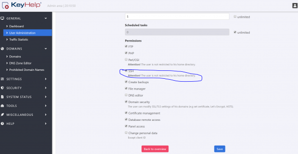 SSh configuration